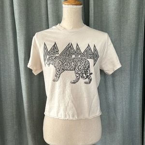 Def Leppard Cropped Tee